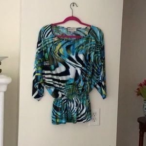 NWOT print blouse
